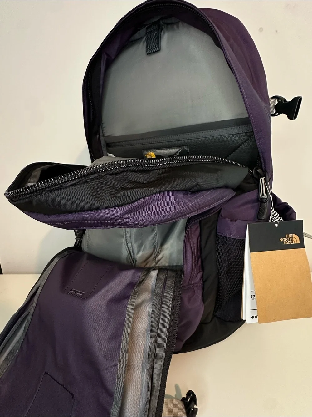 The North Face Purple and Gray Men's Backpack